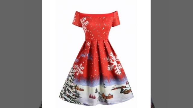 Christmas Red lace patchwork skater design ideas for Ladies #skaterdresses #lacedresses #mididresse