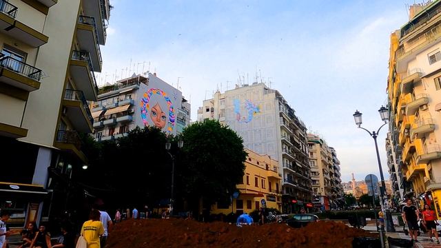 Walking in Thessaloniki Greece ??: Arch of Galerius and Rotunda 4K summer travel tourism
