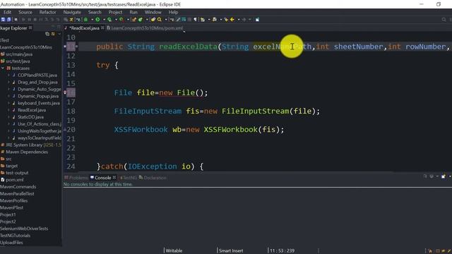 How to read data from Excel file in Selenium using Apache POI with Java | Generic method - Version