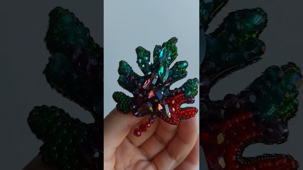 #diy#youtubeshorts#brooch#брошьлист#брошьизбисера#diybeads#брошь#tutorial#tutorials#tutorialyoutube