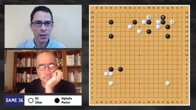 AlphaGo vs. The World: Game 36, Gu Zihao 5p (W) vs. AlphaGo Master (B)