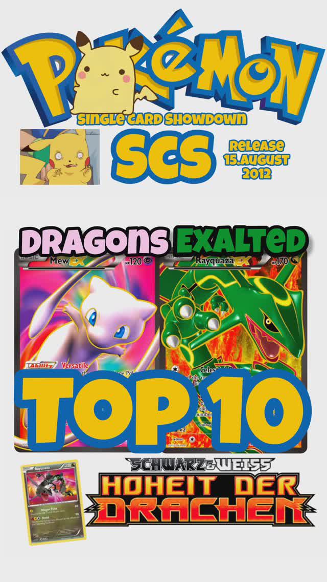 ПОКЕМОН TCG Pokémon Dragons Exalted Top 10 Cards / Mew Rayquaza Ho-Oh #shiny #shinypokemon #top