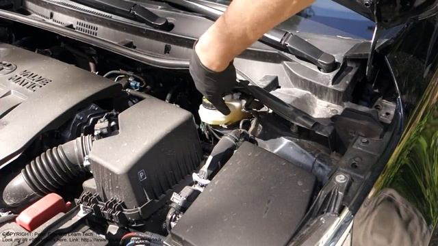 How to check clutch fluid level Toyota Corolla by weekly basis. Years 2013 - 2019