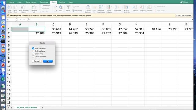 converting rows into columns separated cells #excel #txt #text
