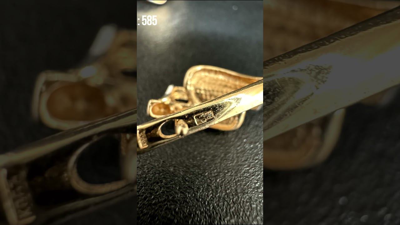 Серьги из красного золота