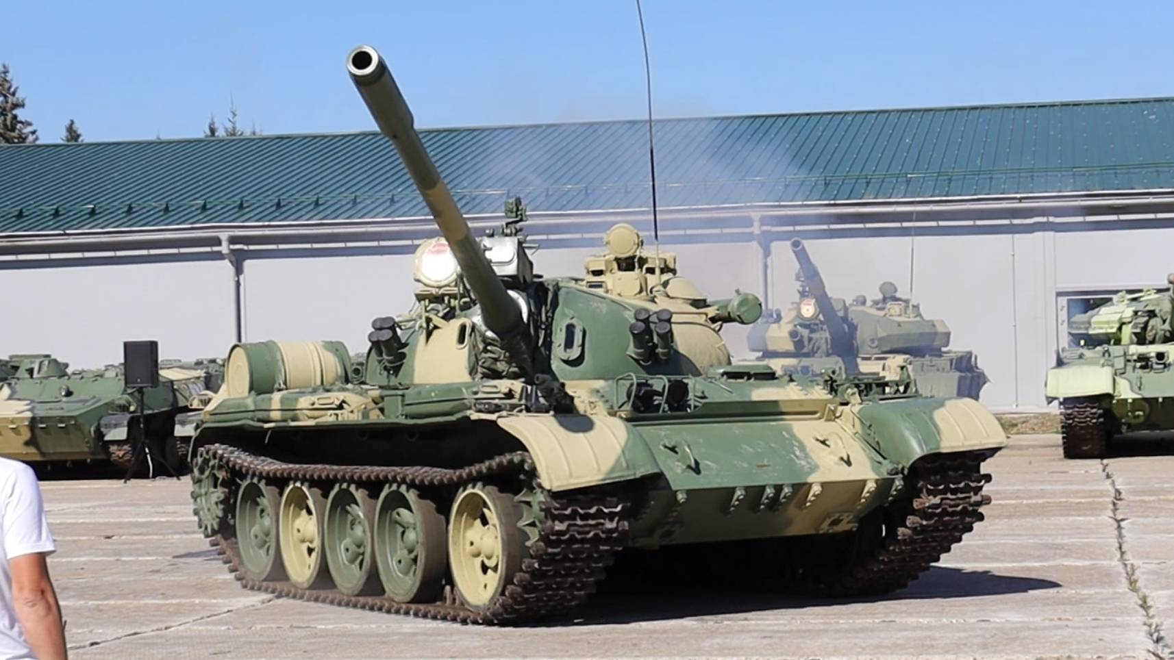 Т-55А в движении