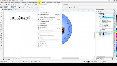 Создаем (рисуем) макет для закатного значка в CorelDRAW
