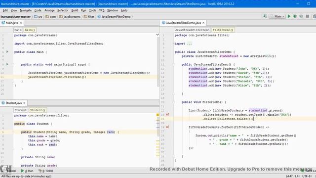 JAVA 8 STREAM API FILTER METHOD DEMO | Explain Java Stream API Filter Demo | InterviewDOT