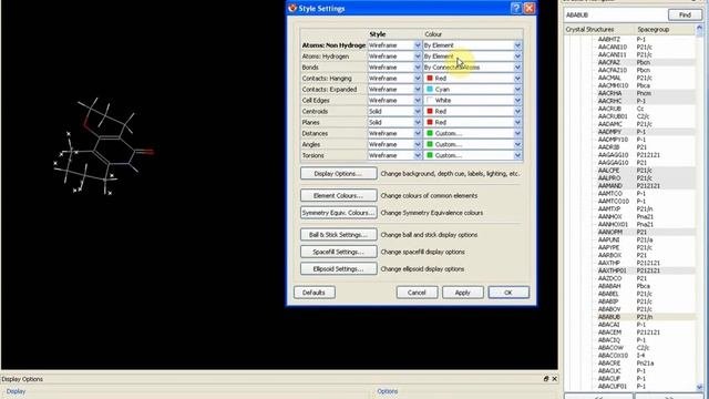 How-to: Customise the structure display settings in Mercury