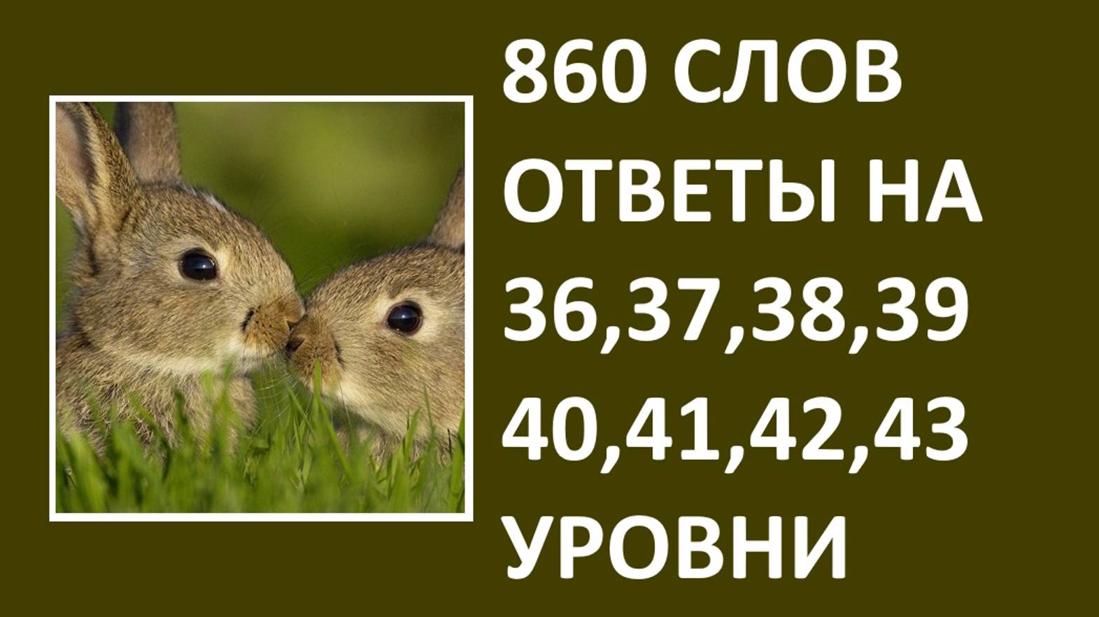 Словесная игра 860 слов ответы 36, 37, 38, 39, 40, 41, 42, 43 уровни