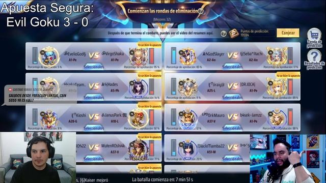 JAMIR AMERICA DIA 1 - Quien Será el REY de la TECH ?? Apuestas Dificiles en Saint Seiya Awakening