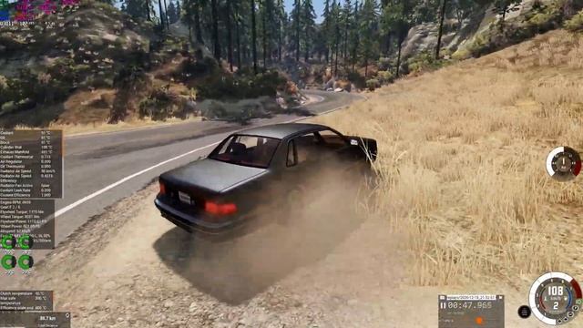 BeamNG Drive Winter Update 2020 Long Drift 1440P60