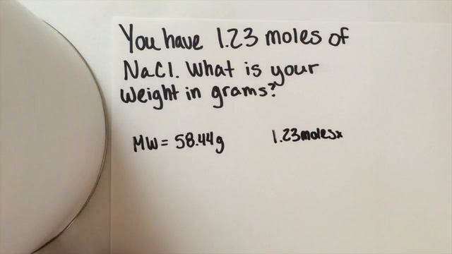 How To: Convert From Moles To Grams w practice problems