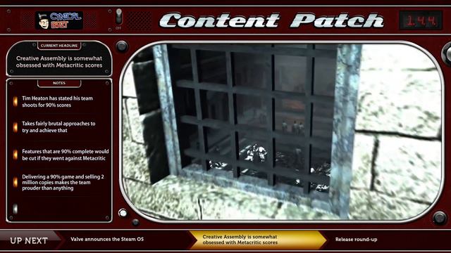 Content Patch - September 24th - Ep. 144 [Steam OS, Creative Assembly, Release Round-up]