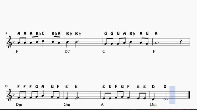 Al Atardecer de la Vida Notes Sheet music for Violin Flute Recorder Oboe At Sunset of Life
