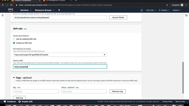 Training recognizer - Comprehend Custom Entity Recognition p.4