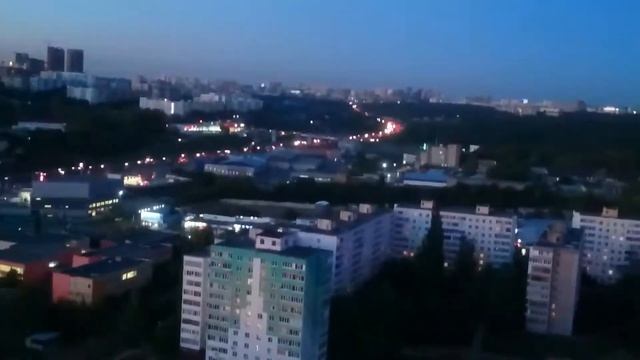 Вид из окна г.Уфа ул.Бакалинская, 64/2.