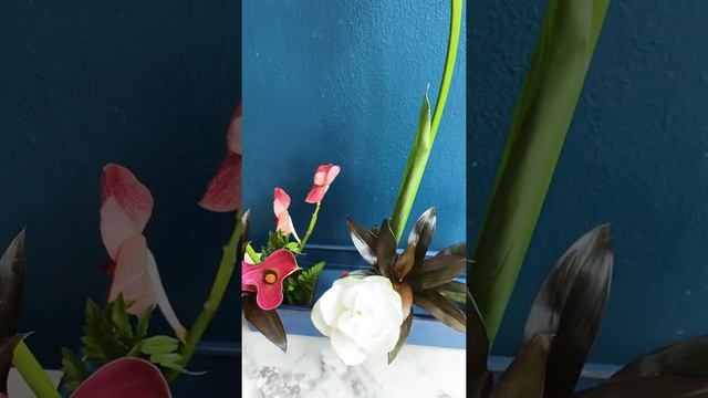 One row form - Calla lilies