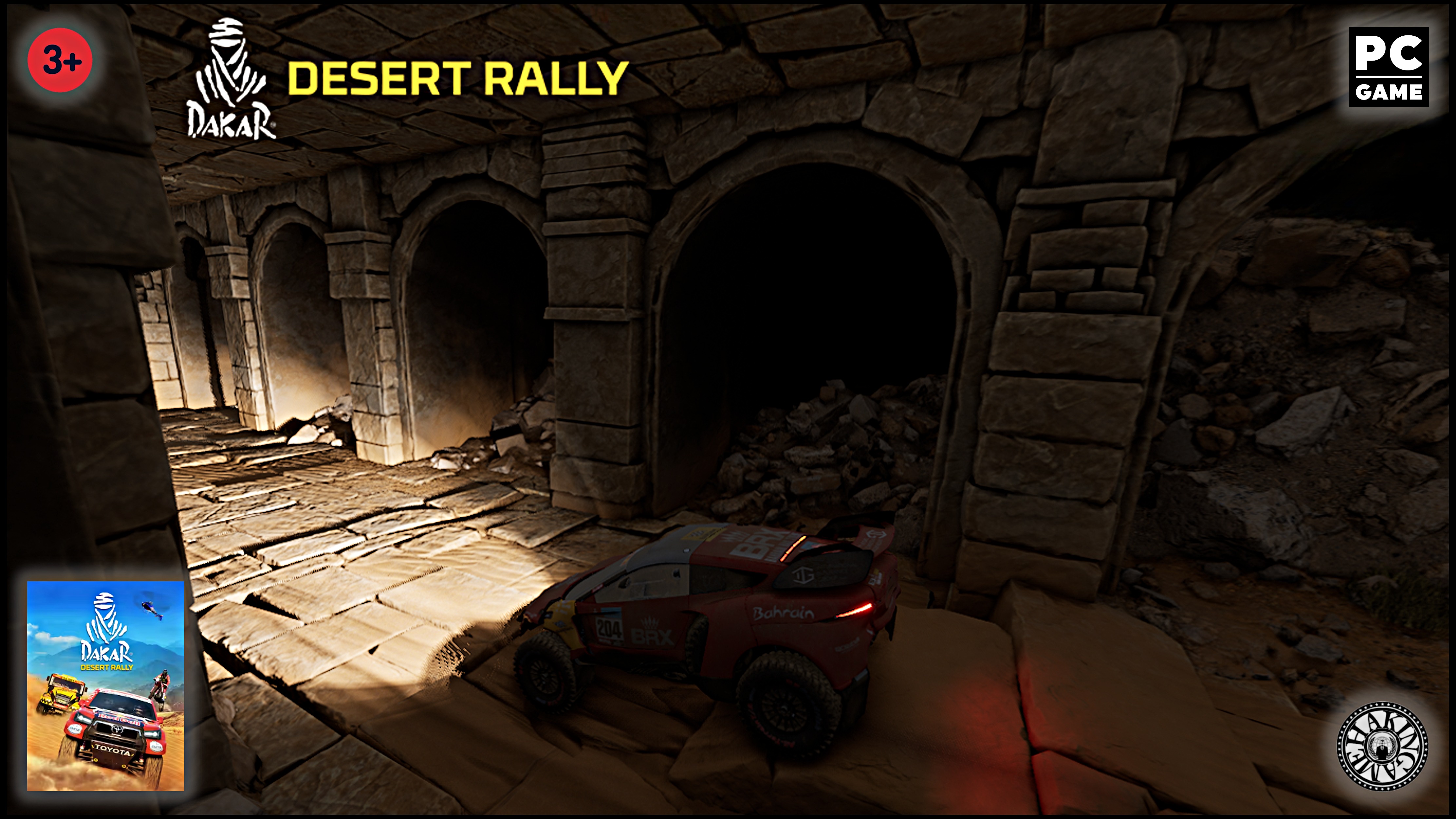 В древних руинах на трассе Magna. Dakar Desert Rally 2022 (PC)