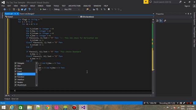 How To Make A Simple Tic Tac Toe in VB.NET