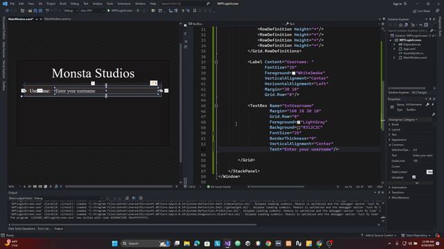 WPF SIMPLE LOGIN FORM