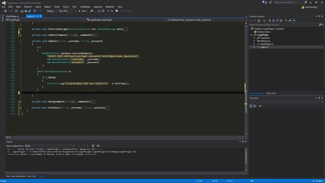 #2.2 Unity 5 Tutorial MMO HASH Password and AddUser