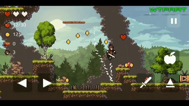 Pixelman Apple Knight Action Platformer