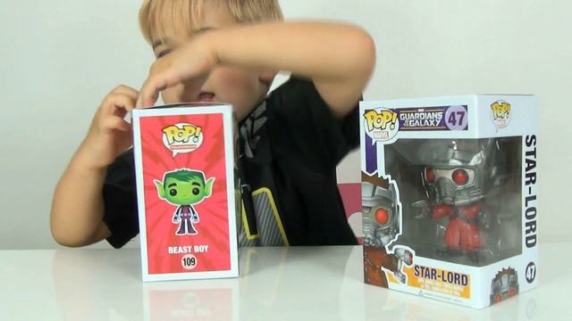 Funko POP - Teen Titans GO Beast Boy and Bobble Head Guardians Star Lord Review