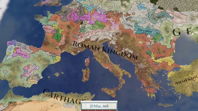 Imperator Rome [All DLC] AI Only Timelapse