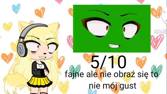 oceniam oczy z green screna