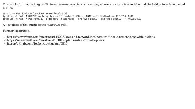 DevOps & SysAdmins: DNAT from localhost (127.0.0.1) (3 Solutions!!)