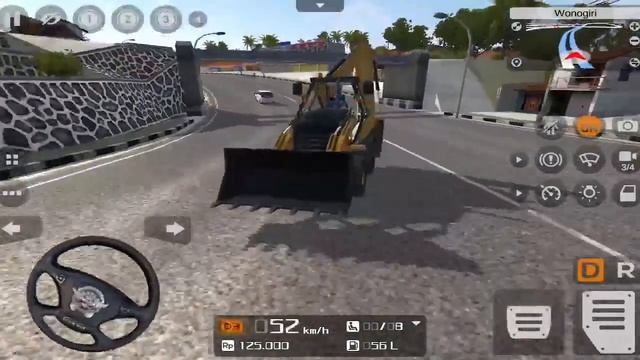 ✅JCB Beckhone Loader Driving with Passengers - Bus Simulator Indonesia - Android Gameplay