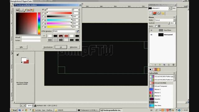 Gimp 2.6 : Alien Neon Schrift mit eigenen Farbverlauf -Tutorial [HD]