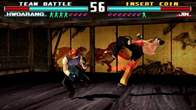 Tekken 3: 6x Team Battle Mode [Hard] Part 46 - PSX PS1 Duckstation Emulator [1080p to 2160p 4k] #46