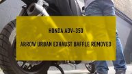 Honda ADV350 Arrow Exhaust sound HD 1080p