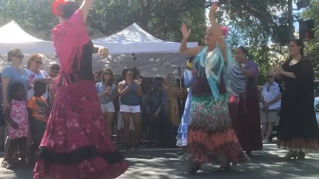 Elena dancing flamencoSevillanas at 17 St festival 2016