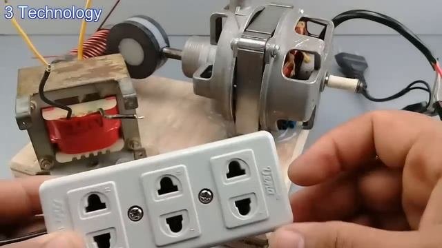 I Get Free 220v 8000w Electric Power From Transformer Use Magnetic Coil And Big Copper