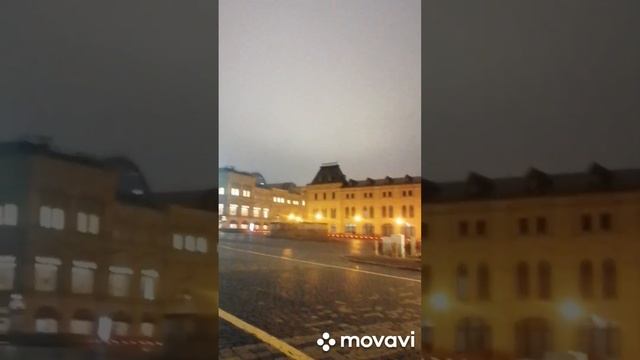 Красная площадь на рассвете.