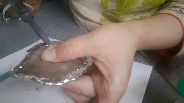 Tiffany Method  Polymerclay clay and soft soldering Dragon pendant