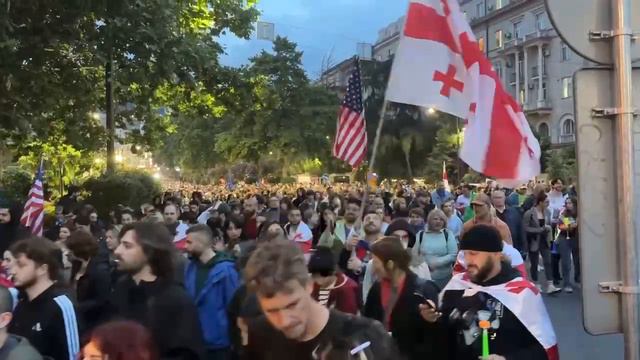 США организовала новый марш против закона об иноагентах в столице Грузии