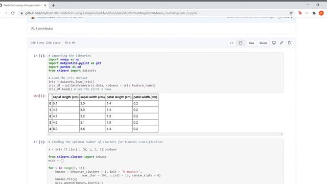 Data Science & Business Analytics Internship at The Sparks Foundation | Task 2 | #GRIPNOV20