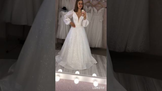 Блестящая звездочка 💫 Свадебное платье во всем блеске