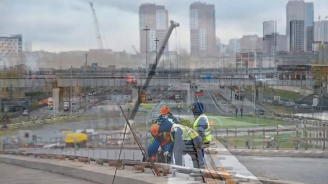 Строительство Юго-Восточной хорды от ТТК до Рязанского проспекта. С. Собянин, А. Бочкарёв