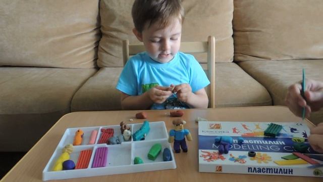 Персонажи майнкрафт из пластилина! Лепим зомби!