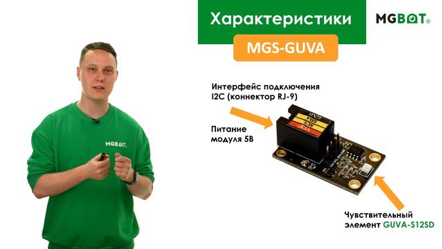 Датчик ультрафиолетового излучения MGS-GUVA