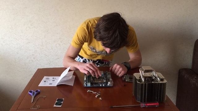 Установка Thermalright HR-22 на материнскую плату