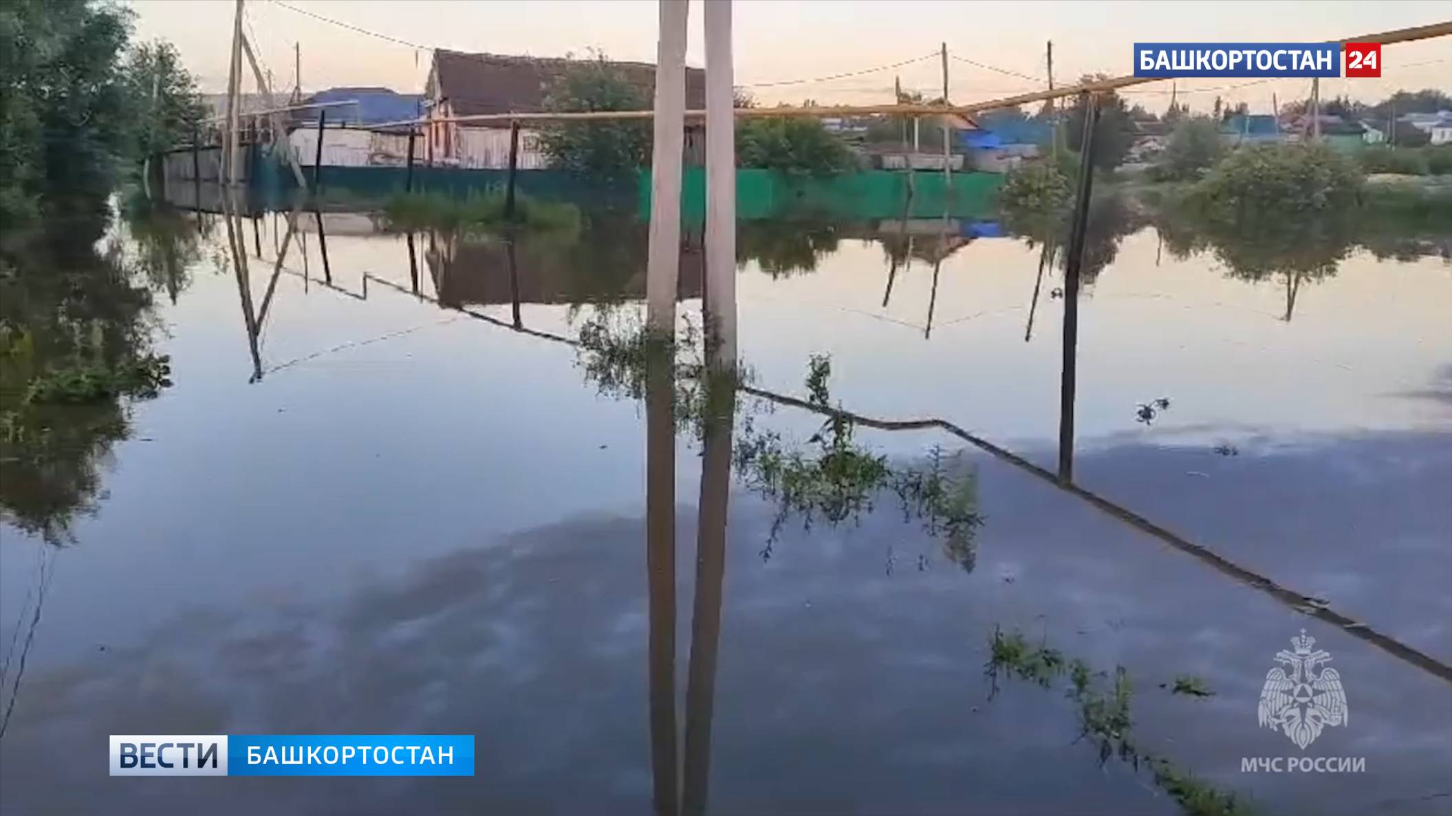В башкирском селе Малояз эвакуировали трех жителей из-за подтопления восьми придомовых территорий