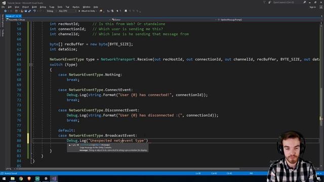 Unity 2018 : Multiplayer LLAPI Tutorial - Sending and Listening 2/9