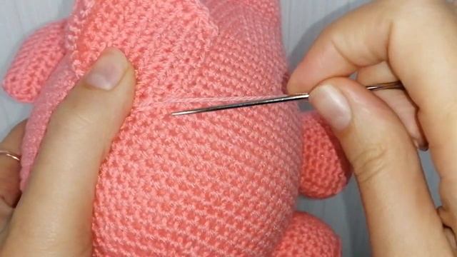 Свинка крючком Мастер класс  часть 2