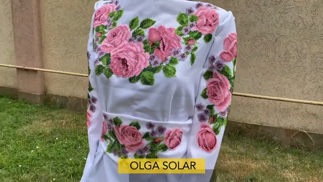 Вышивка бисером «Викторианские розы» для пошива платья.или блузы. #olgasolar #вышивкабисером #бисер